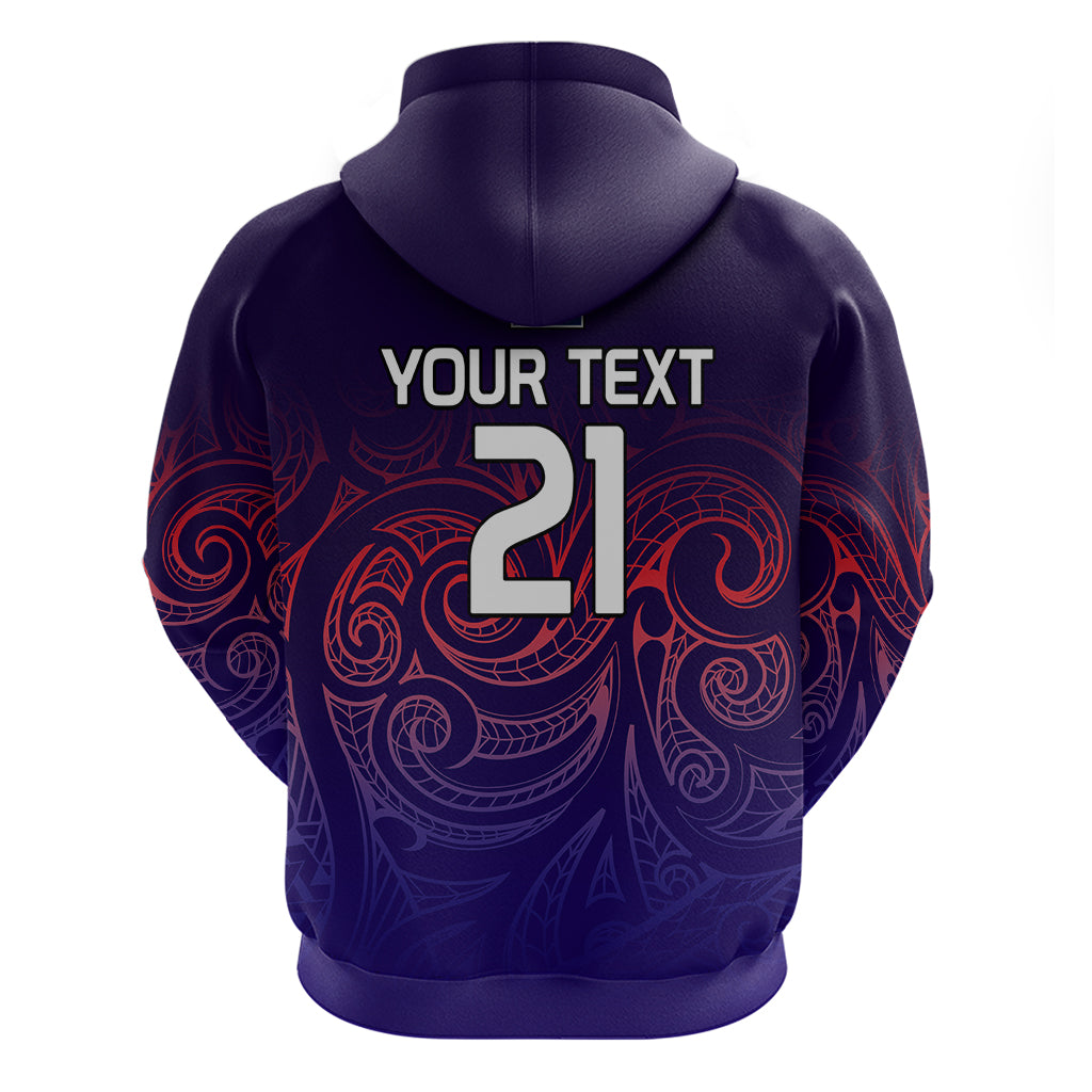 (Custom Text And Number) New Zealand Auckland Cricket Hoodie Maori Traditional Ethnic Style LT9 - Vibe Hoodie Shop