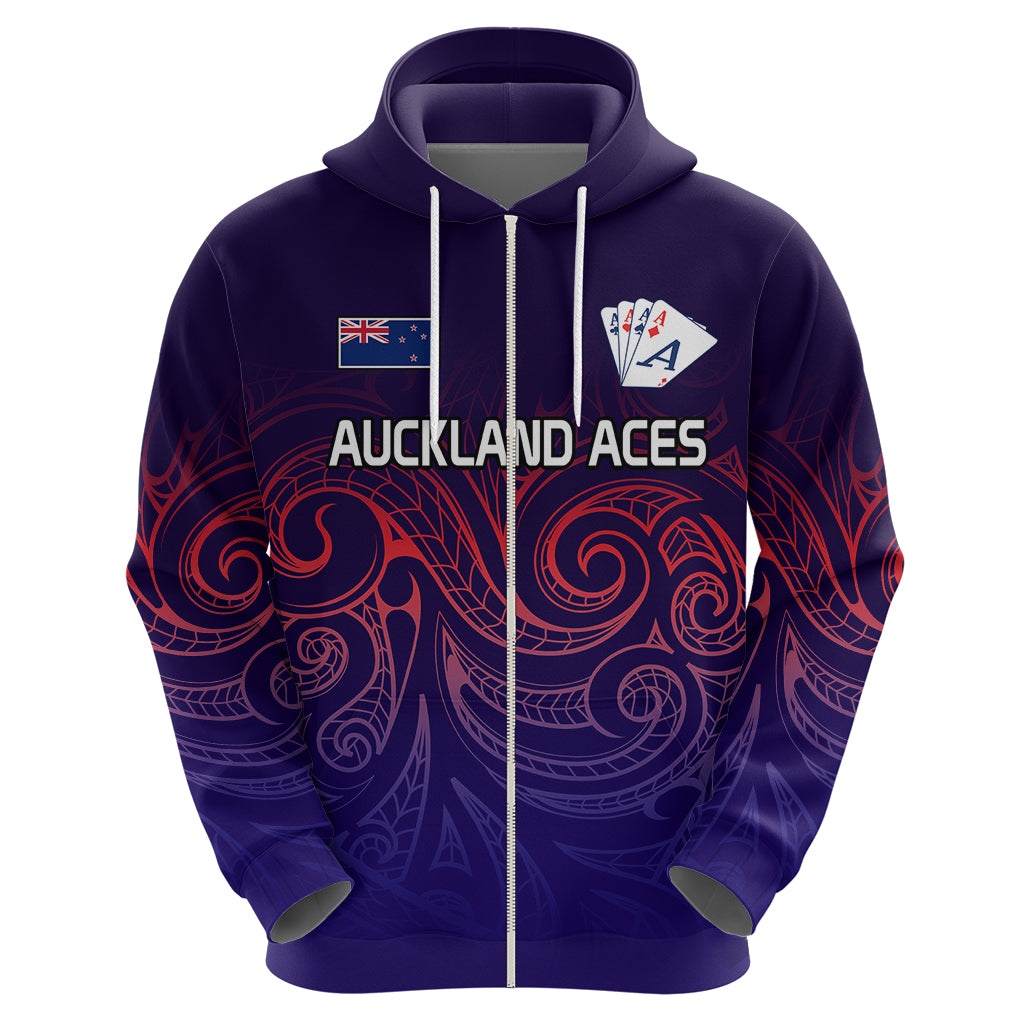 (Custom Text And Number) New Zealand Auckland Cricket Hoodie Maori Traditional Ethnic Style LT9 - Vibe Hoodie Shop