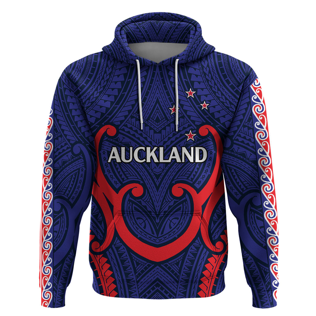 New Zealand Auckland Cricket Hoodie Polynesian with Maori Koru LT9 - Vibe Hoodie Shop