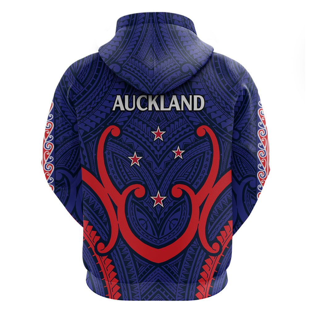 New Zealand Auckland Cricket Hoodie Polynesian with Maori Koru LT9 - Vibe Hoodie Shop