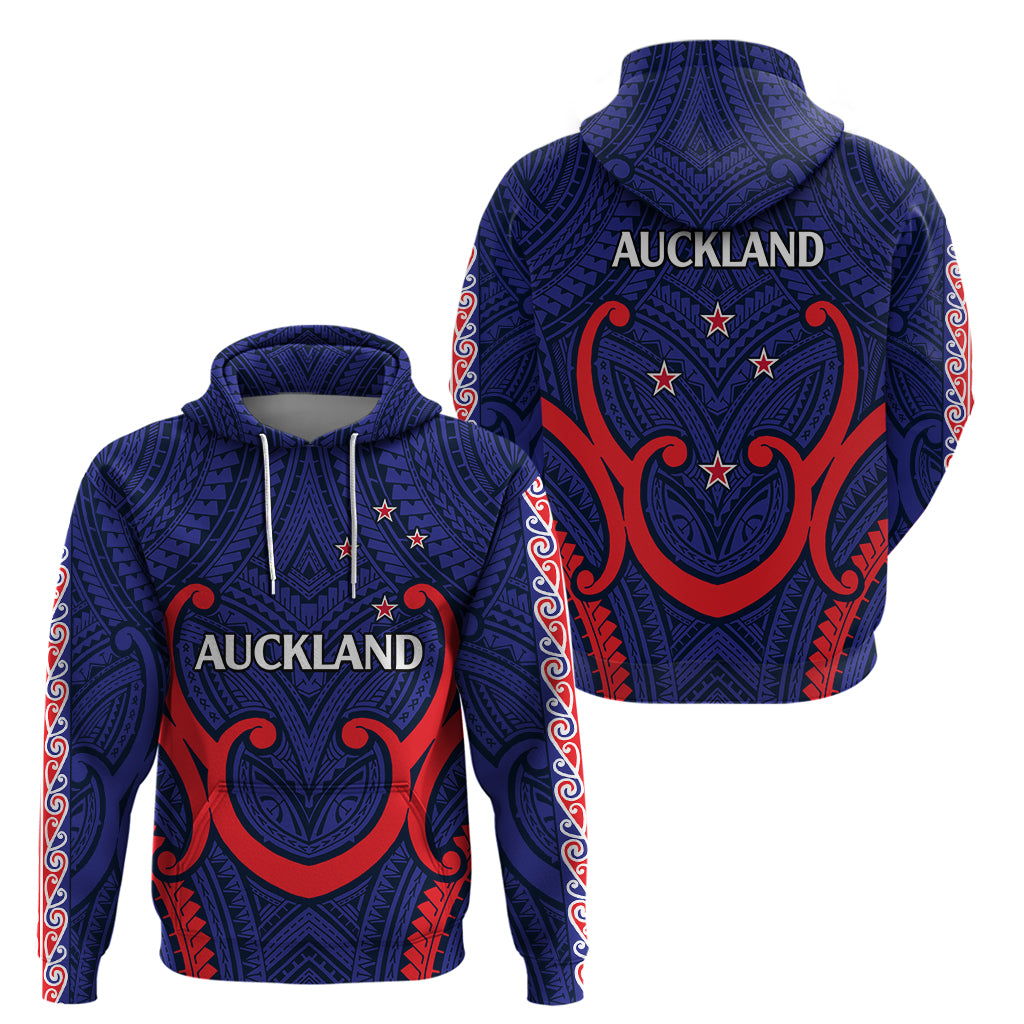 New Zealand Auckland Cricket Hoodie Polynesian with Maori Koru LT9 - Vibe Hoodie Shop