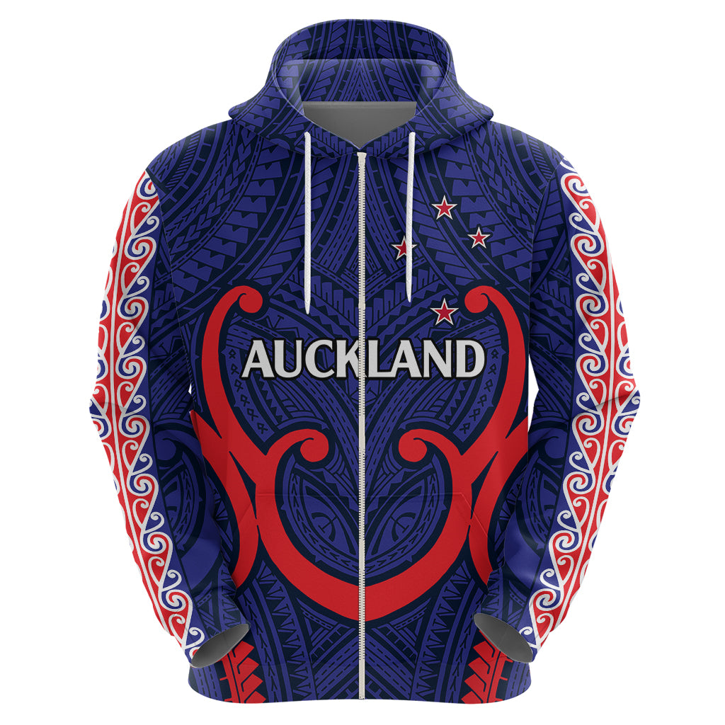 New Zealand Auckland Cricket Hoodie Polynesian with Maori Koru LT9 - Vibe Hoodie Shop