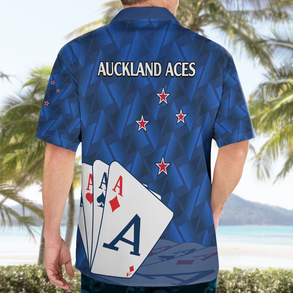 New Zealand Cricket Hawaiian Shirt Auckland Aces Sporty Style - Vibe Hoodie Shop
