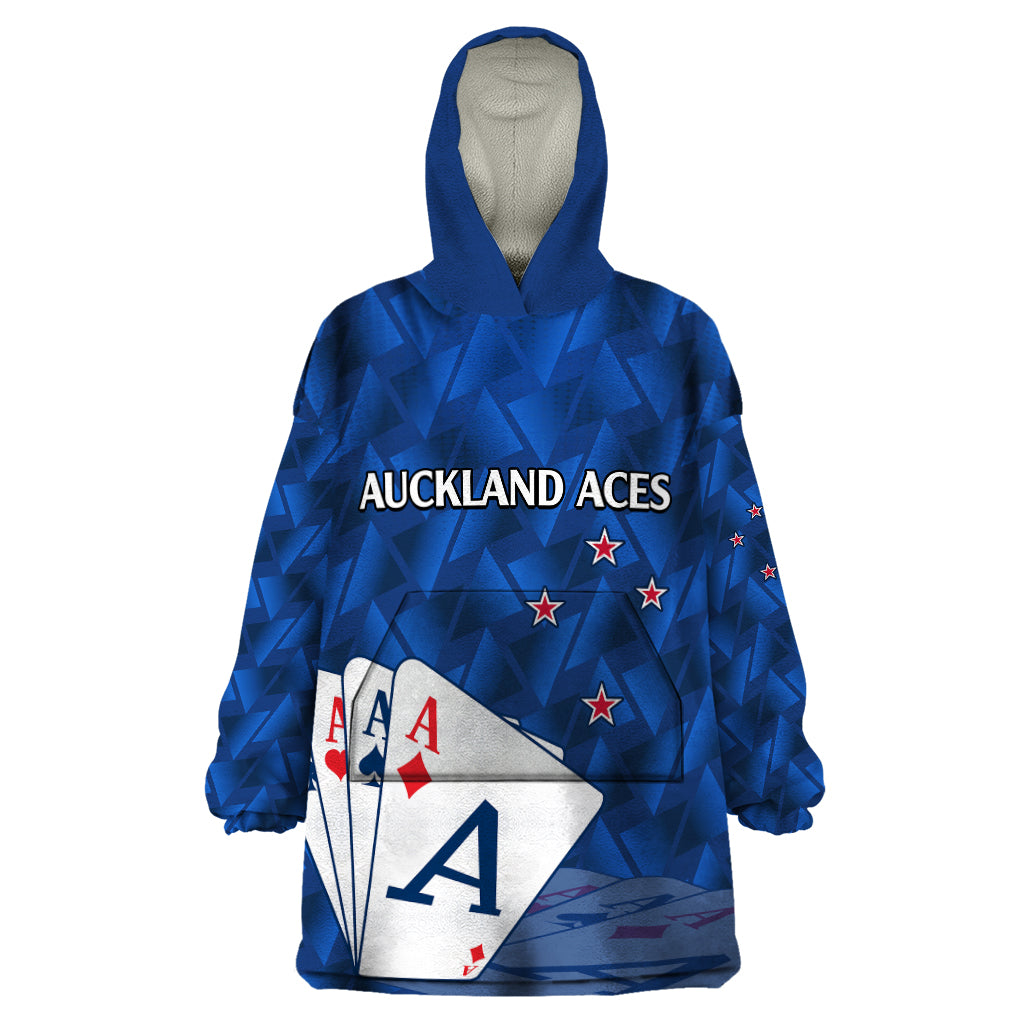 New Zealand Cricket Wearable Blanket Hoodie Auckland Aces Sporty Style - Vibe Hoodie Shop