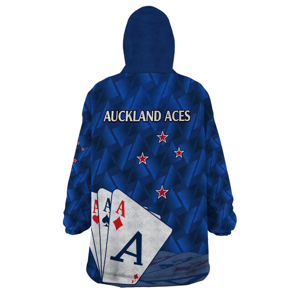 New Zealand Cricket Wearable Blanket Hoodie Auckland Aces Sporty Style - Vibe Hoodie Shop