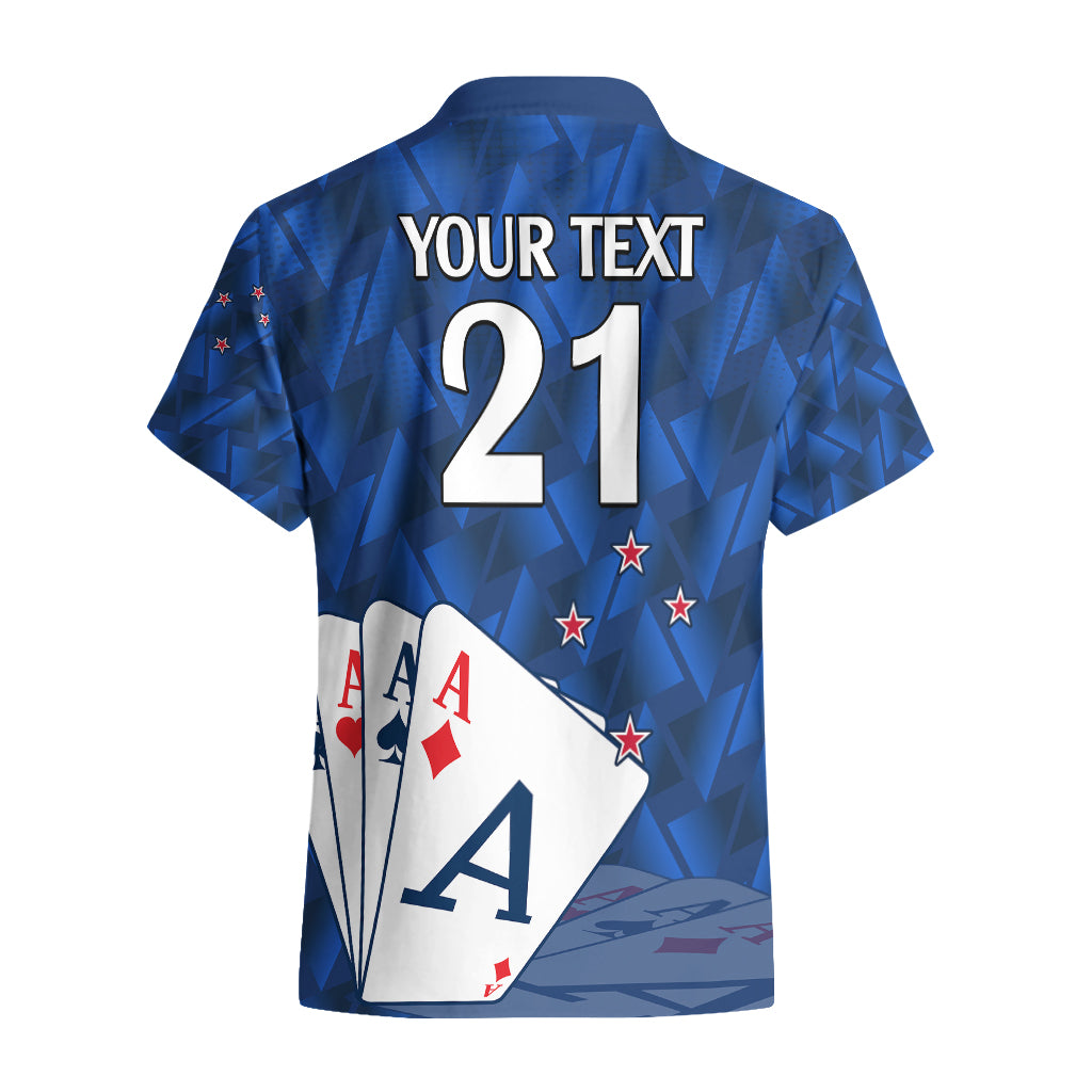 (Custom Text And Number) New Zealand Cricket Hawaiian Shirt Auckland Aces Sporty Style - Vibe Hoodie Shop
