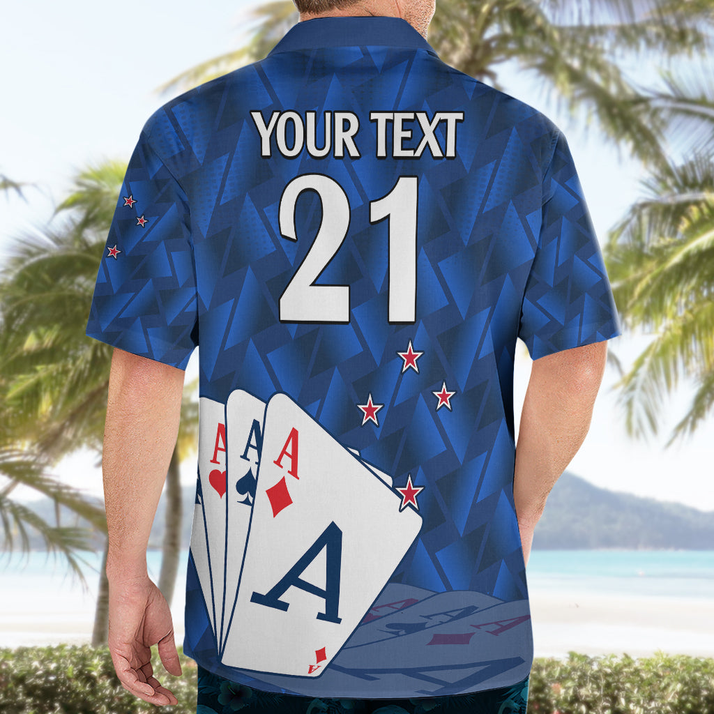 (Custom Text And Number) New Zealand Cricket Hawaiian Shirt Auckland Aces Sporty Style - Vibe Hoodie Shop