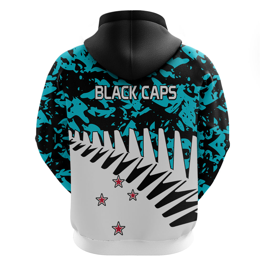 New Zealand Cricket Hoodie Black Cap Sporty Style No2 LT9 - Vibe Hoodie Shop
