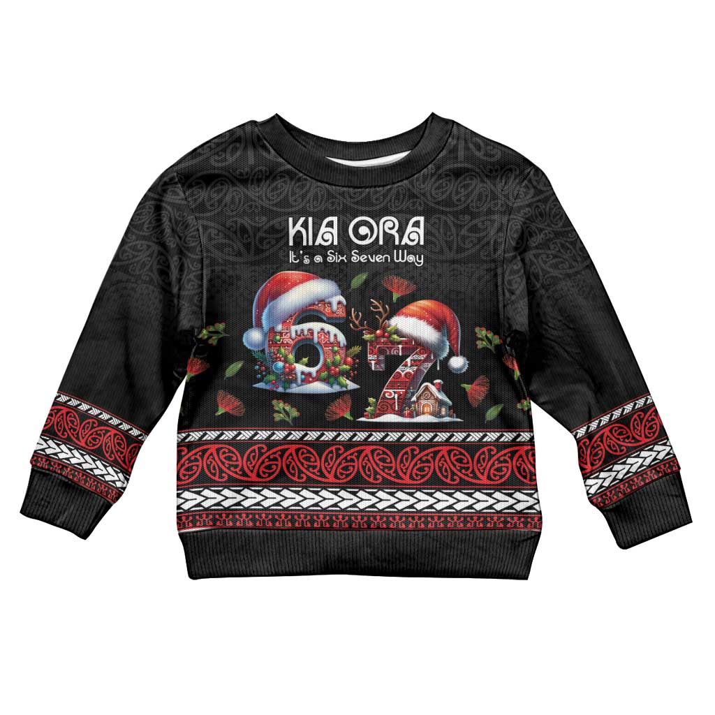 Aotearoa Six Seven Personalized Kid Ugly Christmas Sweater New Zealand Funny Christmas - Vibe Hoodie