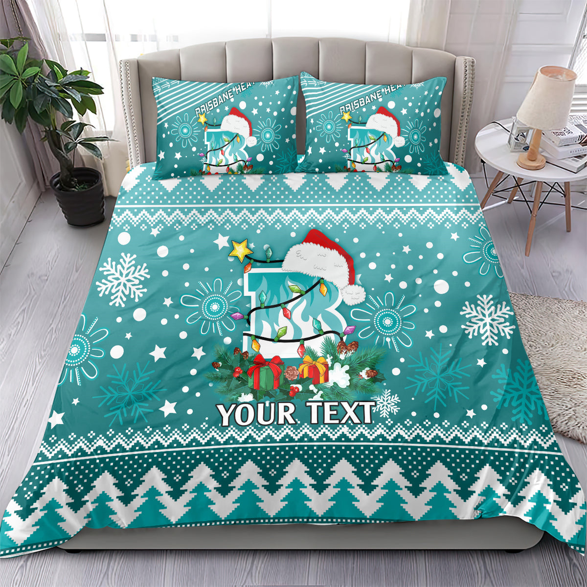 Custom Heat BBL Bedding Set Christmas Vibe 2023 - Vibe Hoodie Shop