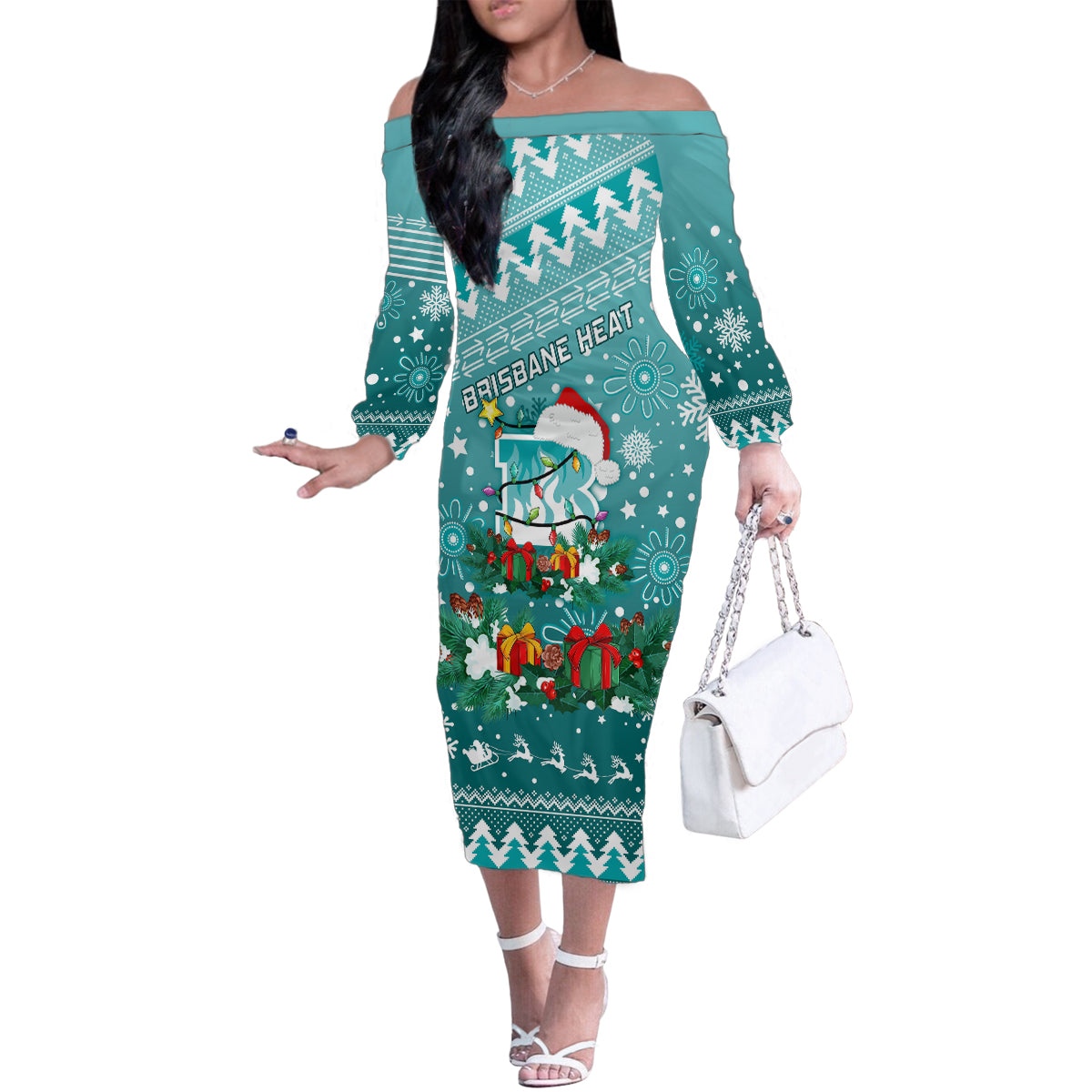 custom-heat-bbl-family-matching-off-shoulder-long-sleeve-dress-and-hawaiian-shirt-christmas-vibe-2023