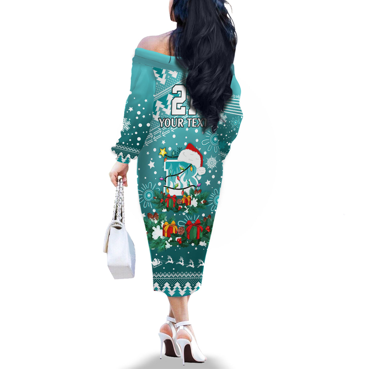 custom-heat-bbl-family-matching-off-shoulder-long-sleeve-dress-and-hawaiian-shirt-christmas-vibe-2023