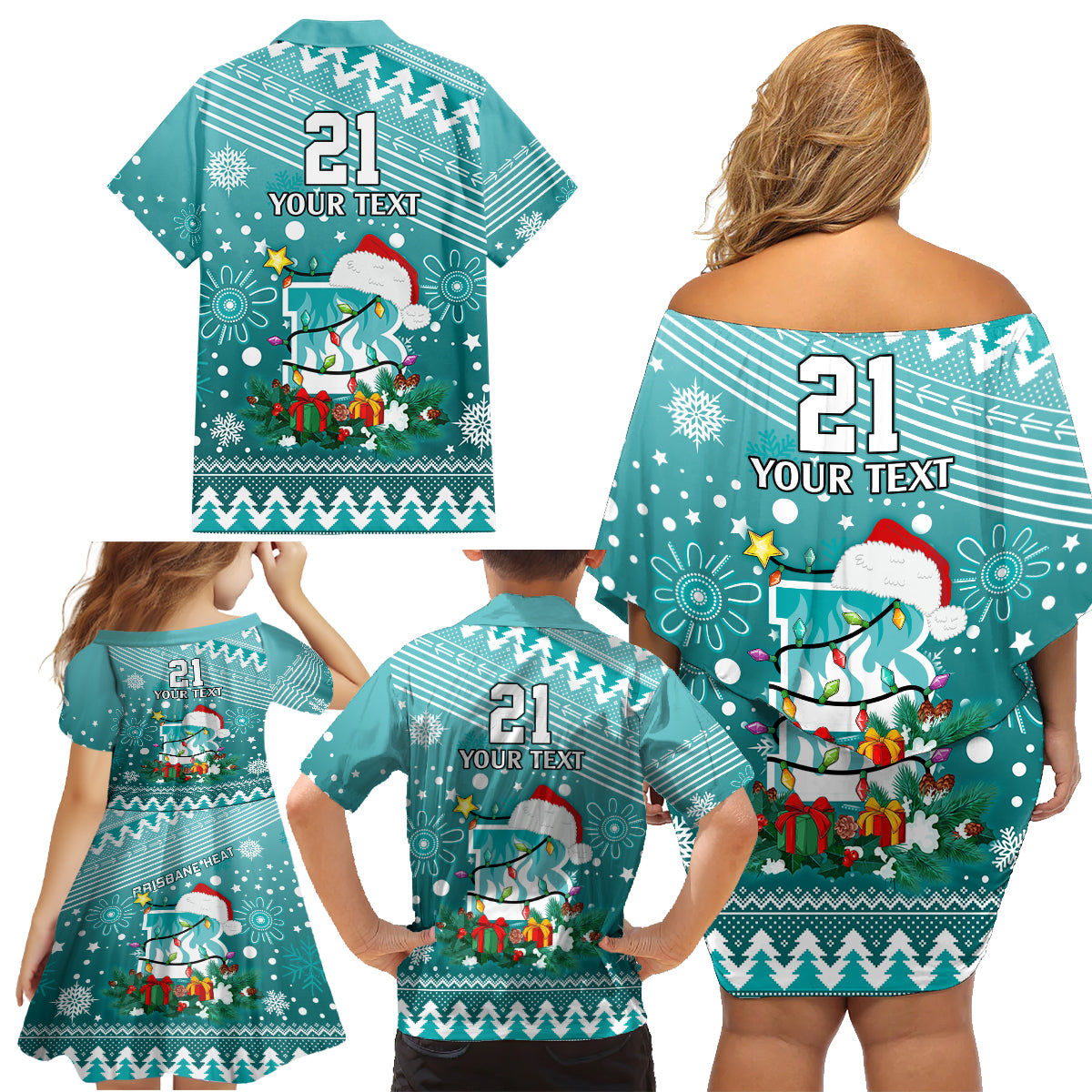 custom-heat-bbl-family-matching-off-shoulder-short-dress-and-hawaiian-shirt-christmas-vibe-2023