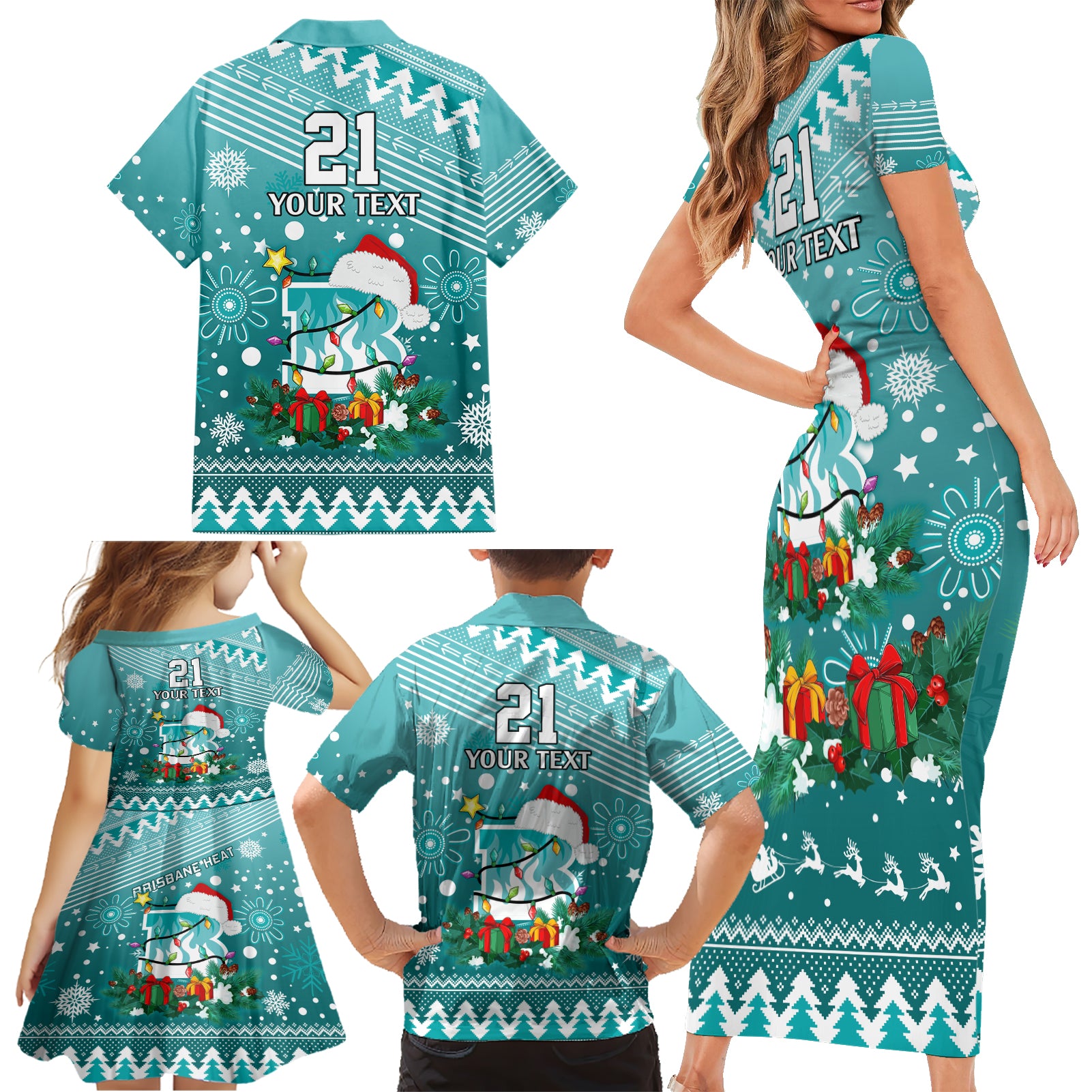 custom-heat-bbl-family-matching-short-sleeve-bodycon-dress-and-hawaiian-shirt-christmas-vibe-2023