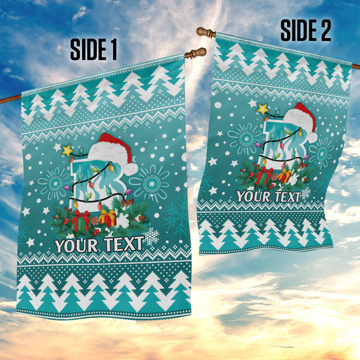 Custom Heat BBL Garden Flag Christmas Vibe 2023 - Vibe Hoodie Shop