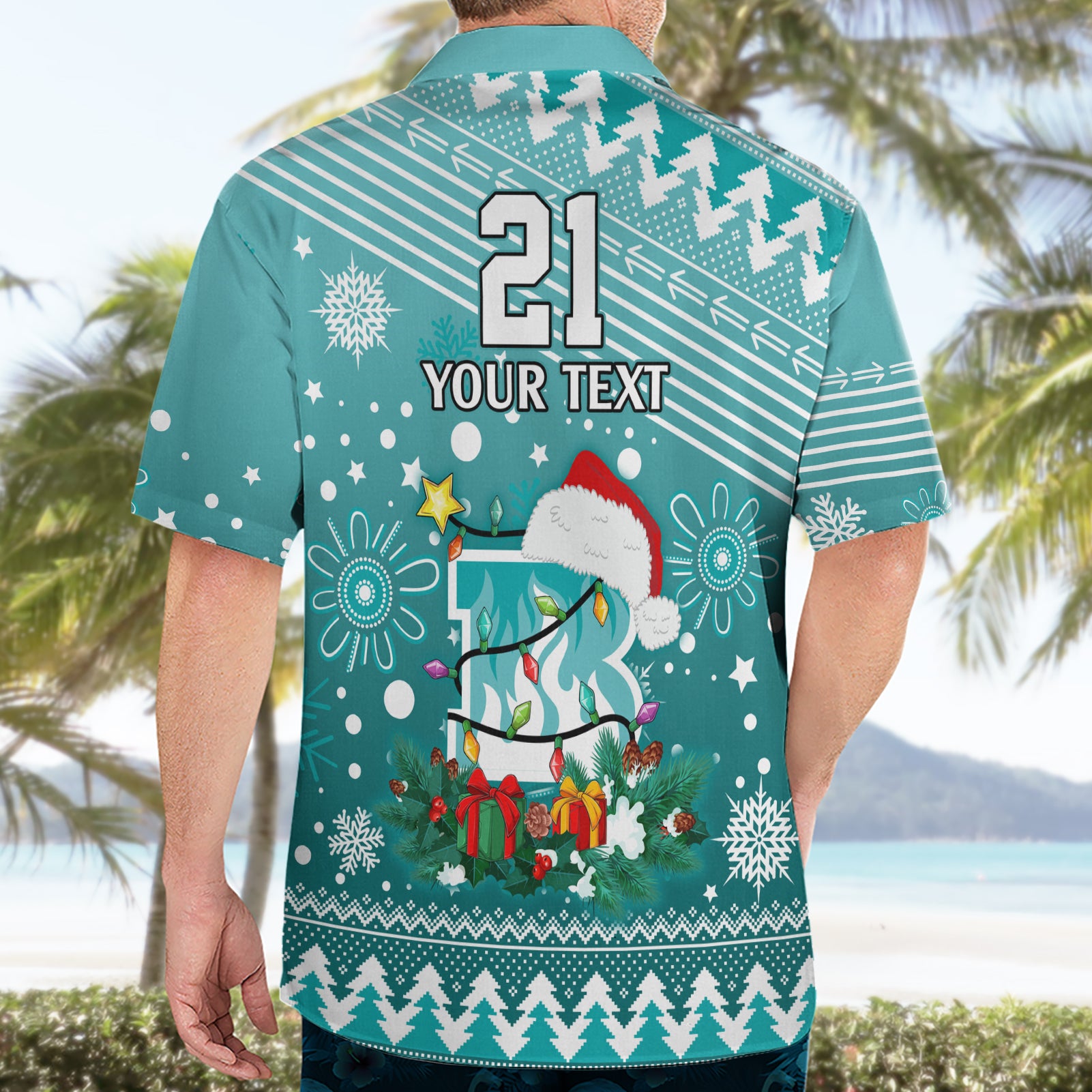 Custom Heat BBL Hawaiian Shirt Christmas Vibe 2023 - Vibe Hoodie Shop