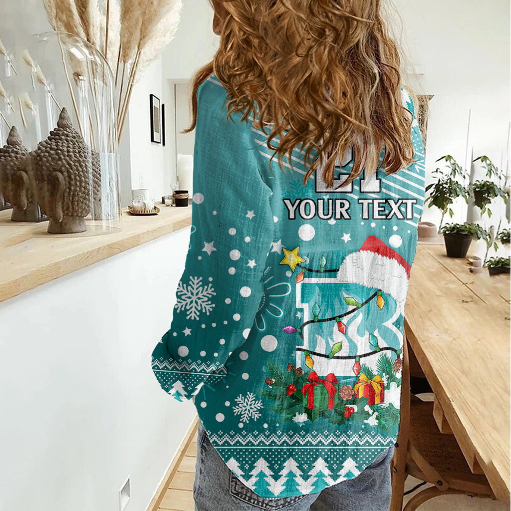 Custom Heat BBL Women Casual Shirt Christmas Vibe 2023 - Vibe Hoodie Shop