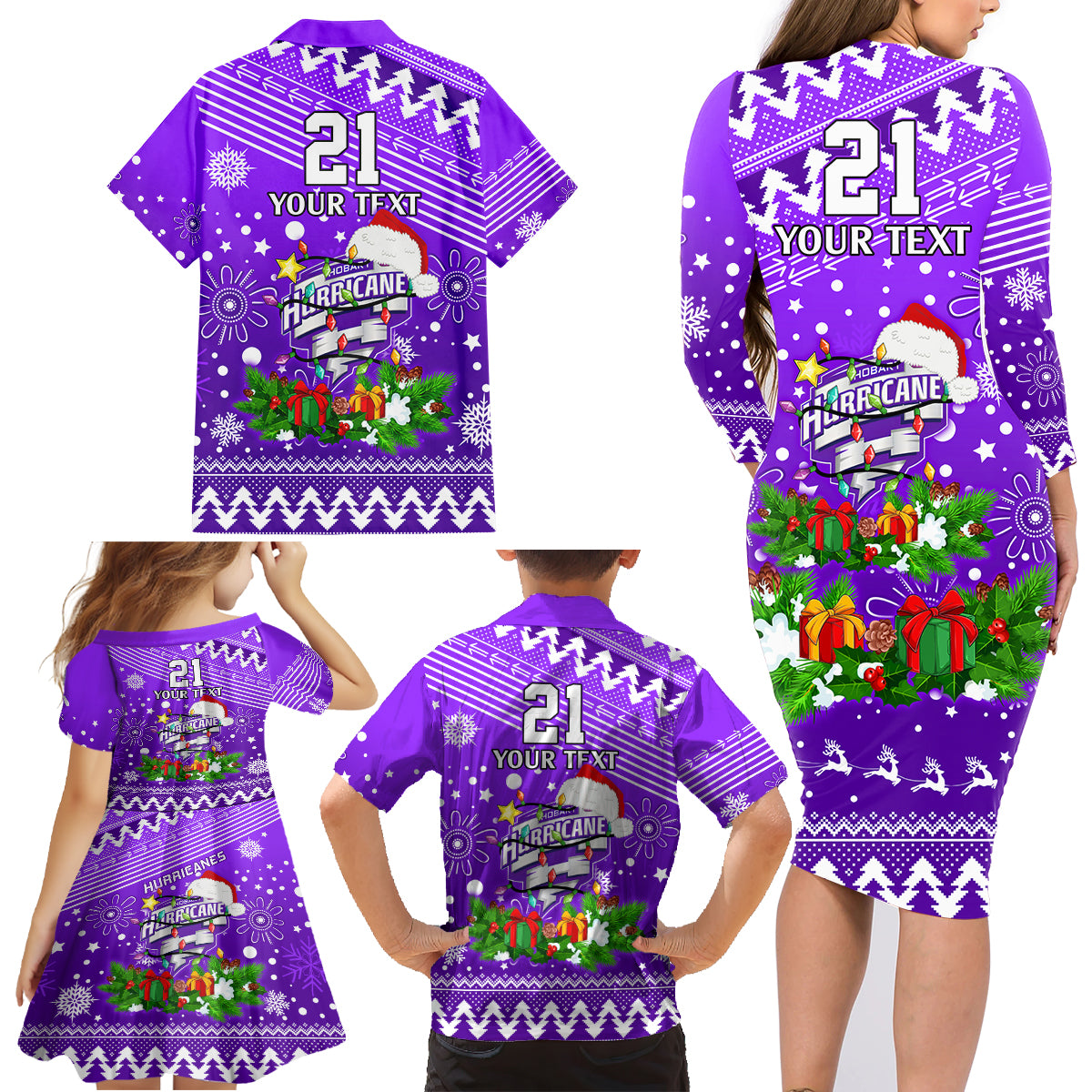 custom-hurricanes-bbl-family-matching-long-sleeve-bodycon-dress-and-hawaiian-shirt-christmas-vibe-2023