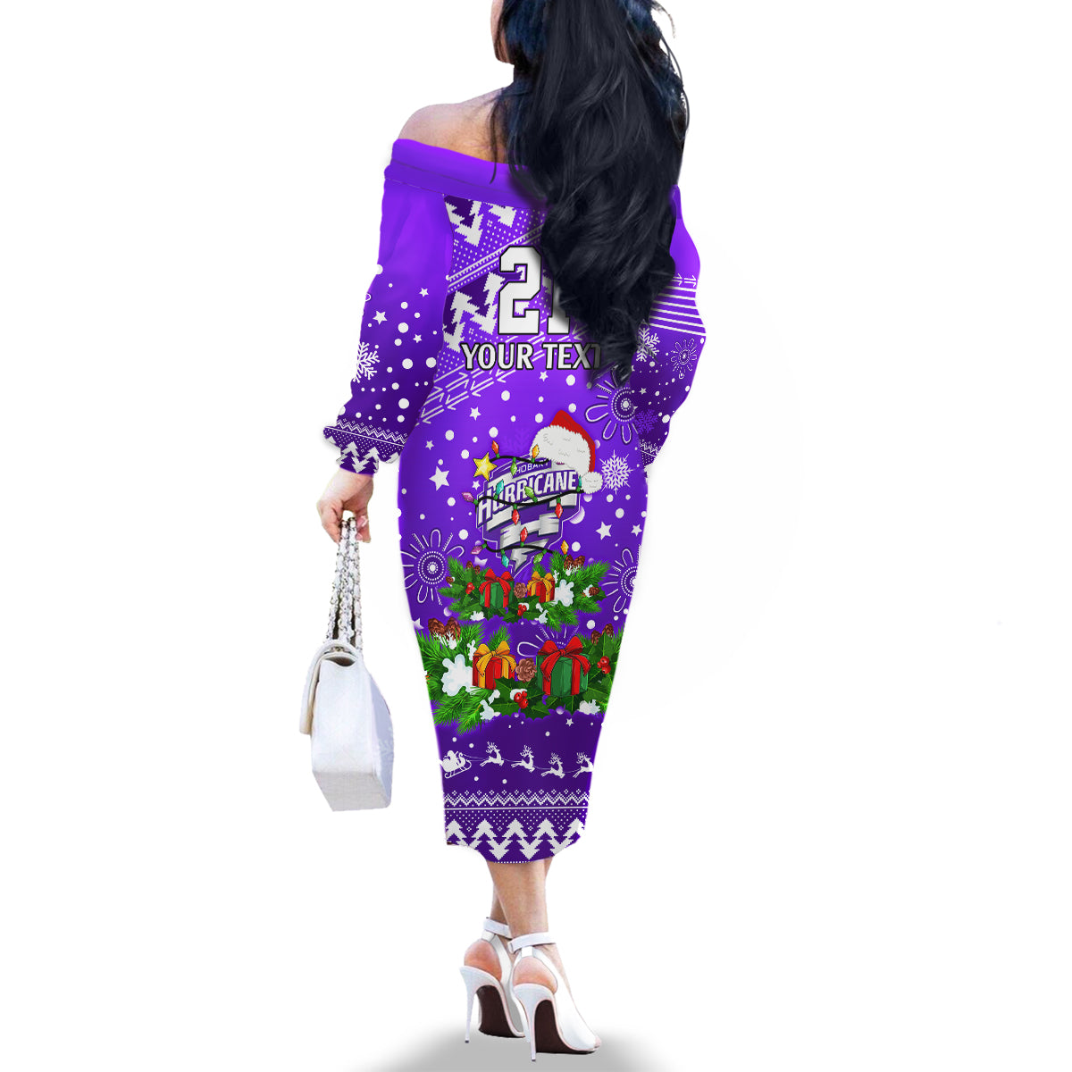 custom-hurricanes-bbl-family-matching-off-shoulder-long-sleeve-dress-and-hawaiian-shirt-christmas-vibe-2023