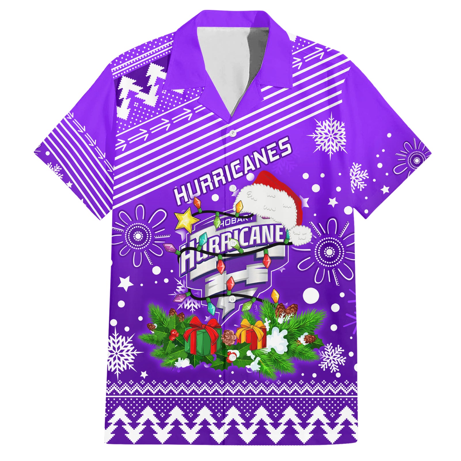 Custom Hurricanes BBL Hawaiian Shirt Christmas Vibe 2023 - Vibe Hoodie Shop