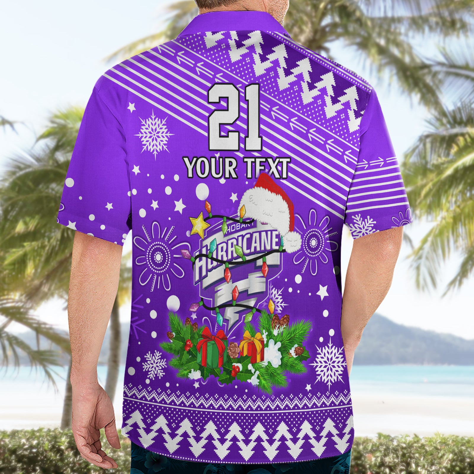 Custom Hurricanes BBL Hawaiian Shirt Christmas Vibe 2023 - Vibe Hoodie Shop