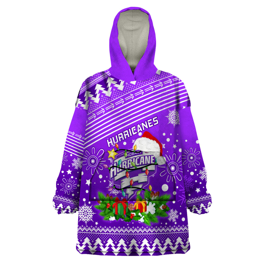 Custom Hurricanes BBL Wearable Blanket Hoodie Christmas Vibe 2023 - Vibe Hoodie Shop