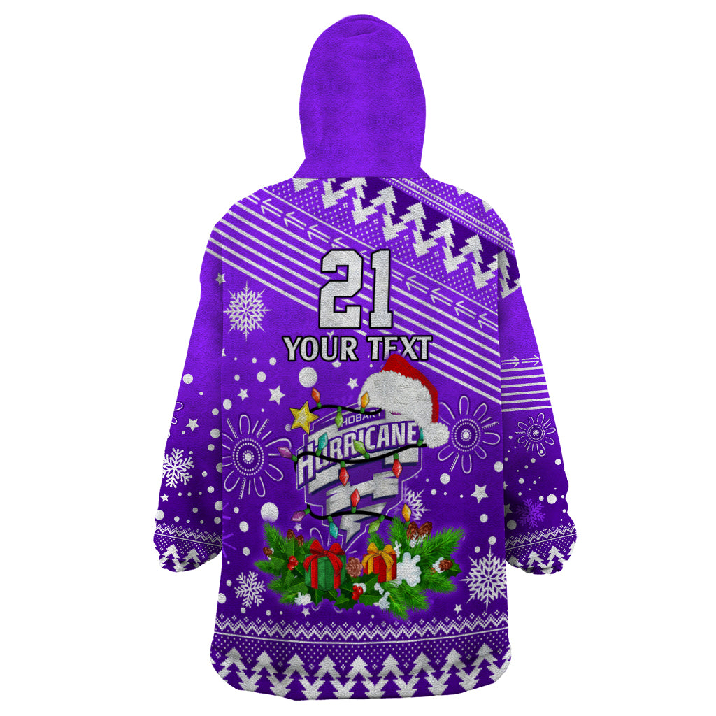 Custom Hurricanes BBL Wearable Blanket Hoodie Christmas Vibe 2023 - Vibe Hoodie Shop