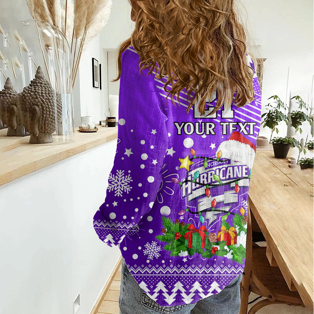 Custom Hurricanes BBL Women Casual Shirt Christmas Vibe 2023 - Vibe Hoodie Shop