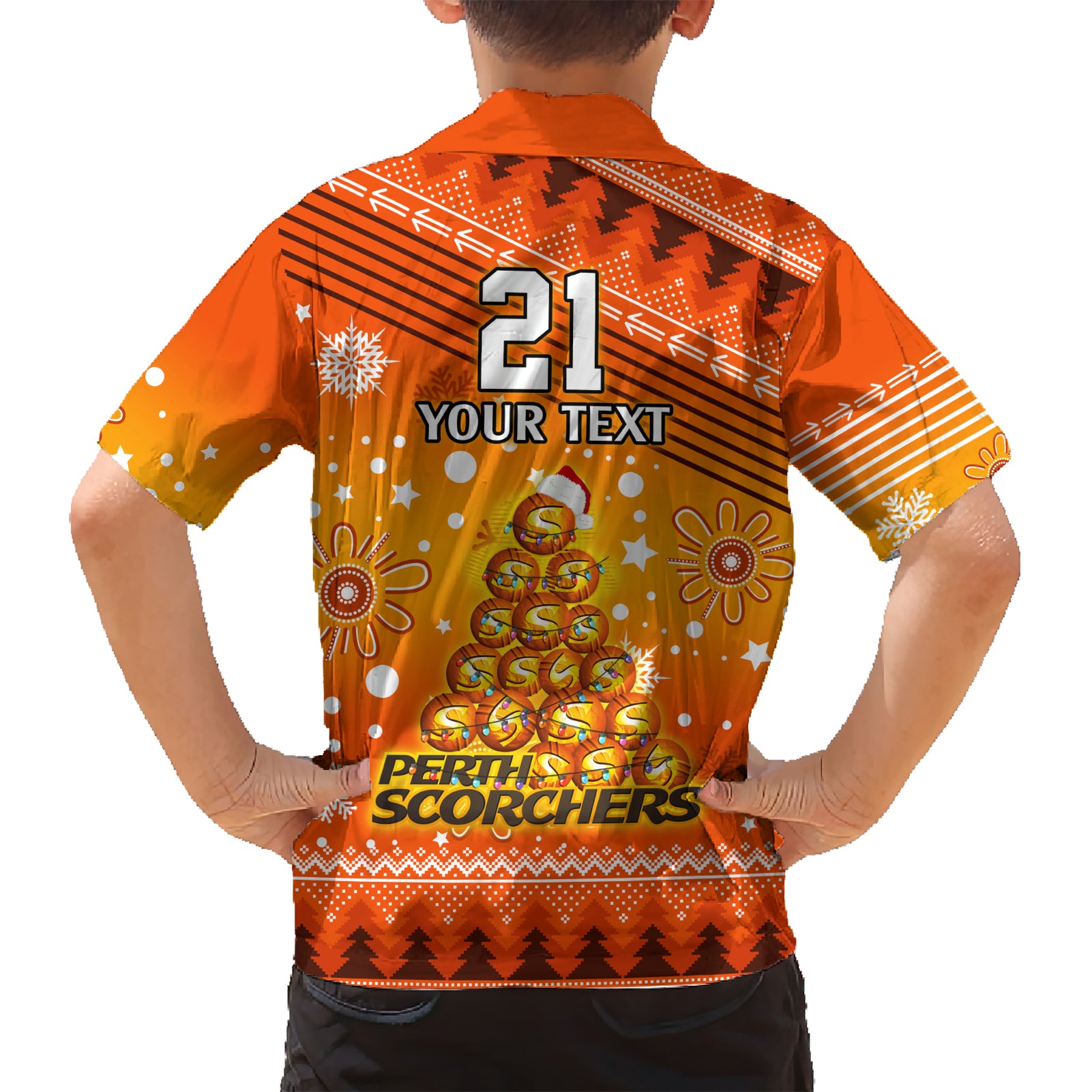 Custom Scorchers BBL Hawaiian Shirt Christmas Vibe 2023 - Vibe Hoodie Shop