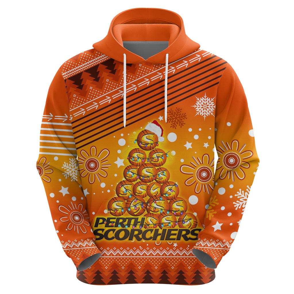 Custom Scorchers BBL Hoodie Christmas Vibe 2023 LT9 - Vibe Hoodie Shop
