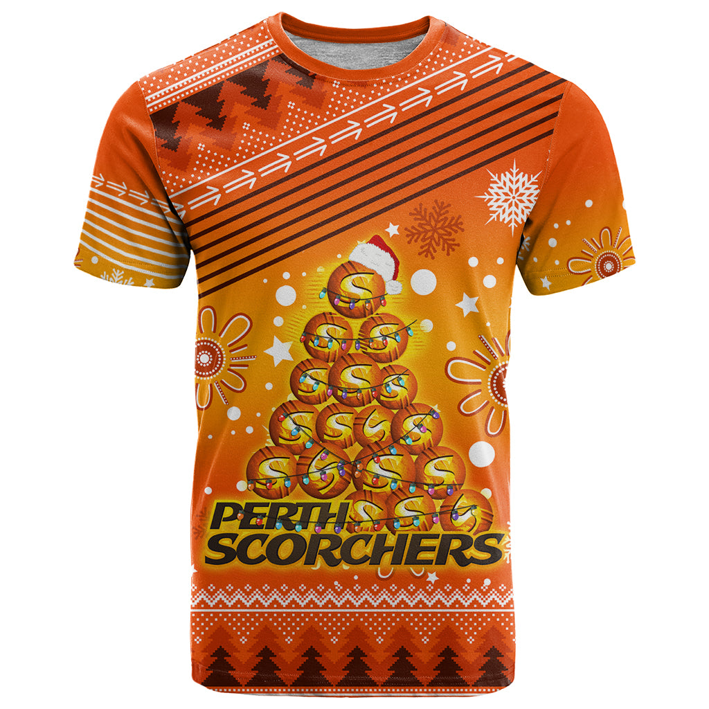 Custom Scorchers BBL T Shirt Christmas Vibe 2023 LT9 - Vibe Hoodie Shop