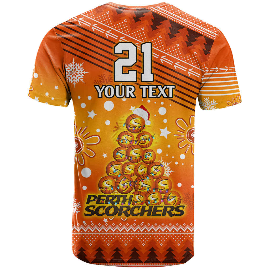 Custom Scorchers BBL T Shirt Christmas Vibe 2023 LT9 - Vibe Hoodie Shop