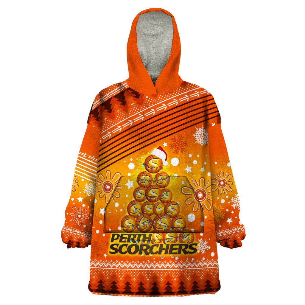 Custom Scorchers BBL Wearable Blanket Hoodie Christmas Vibe 2023 - Vibe Hoodie Shop