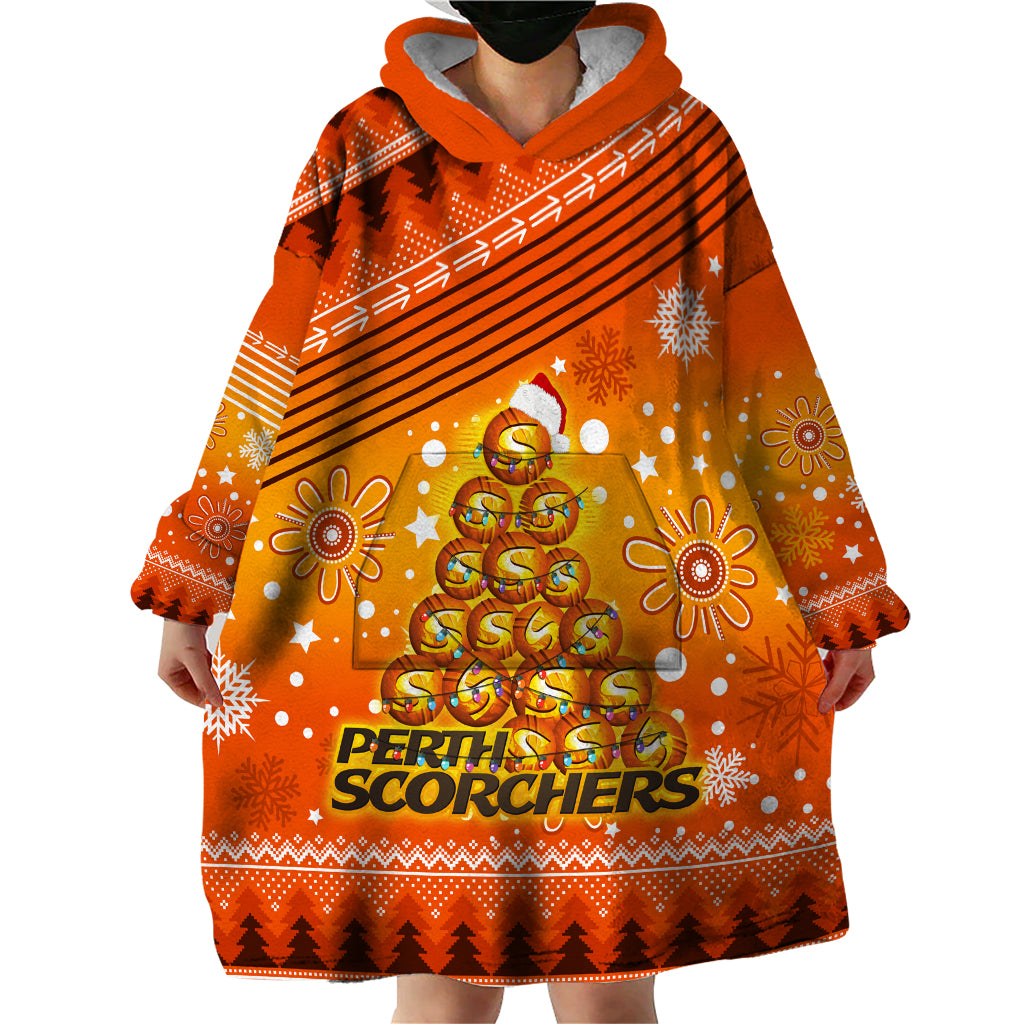 Custom Scorchers BBL Wearable Blanket Hoodie Christmas Vibe 2023 - Vibe Hoodie Shop