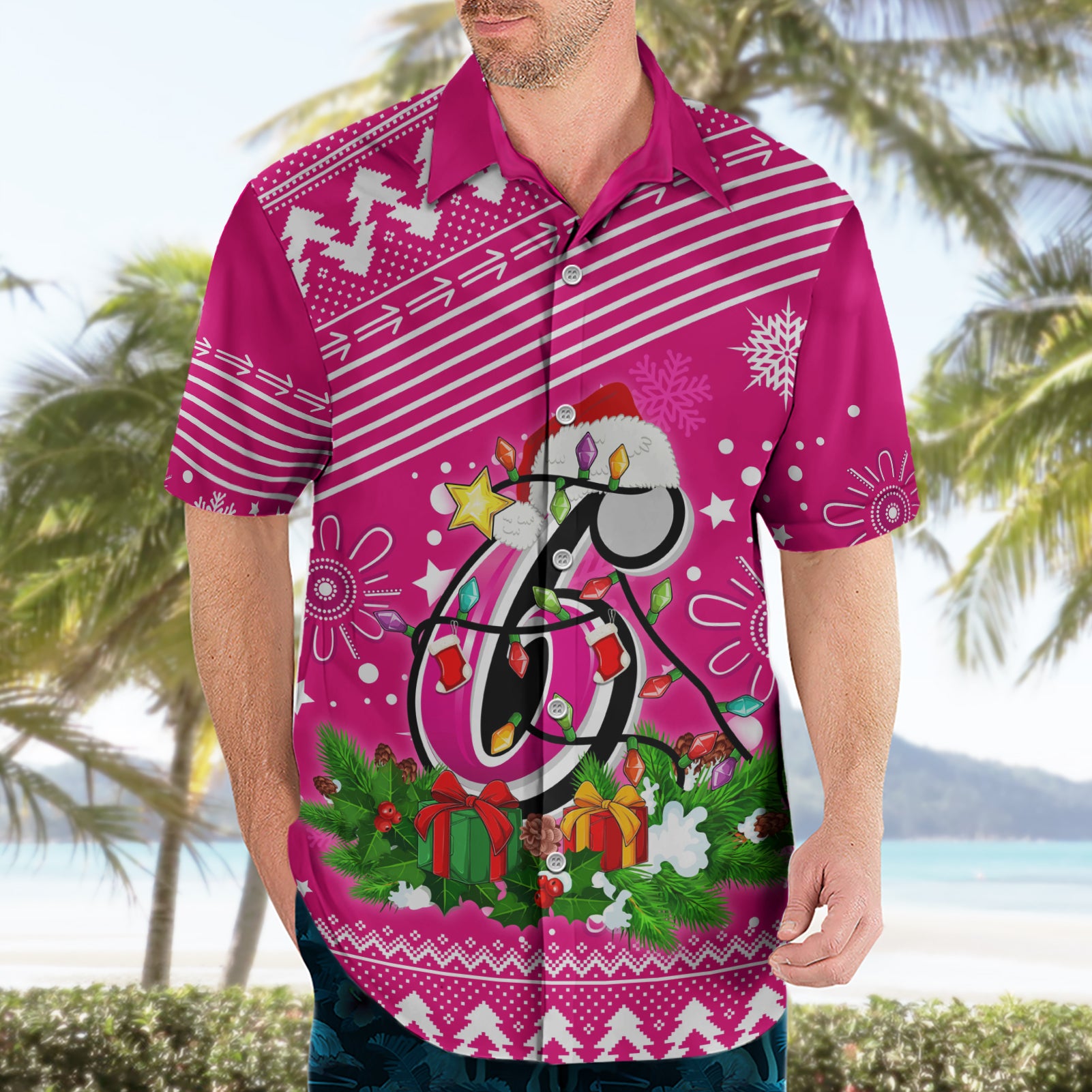 Custom Sixers BBL Hawaiian Shirt Christmas Vibe 2023 - Vibe Hoodie Shop
