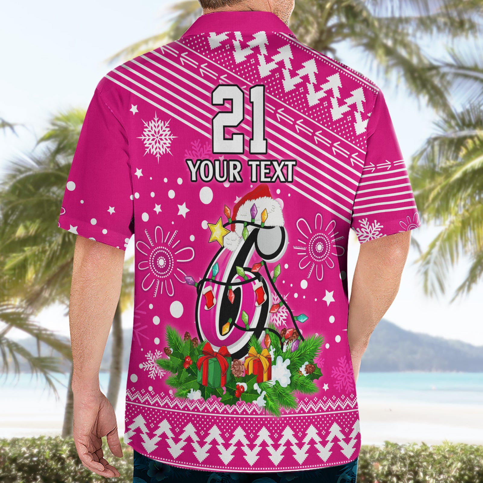Custom Sixers BBL Hawaiian Shirt Christmas Vibe 2023 - Vibe Hoodie Shop