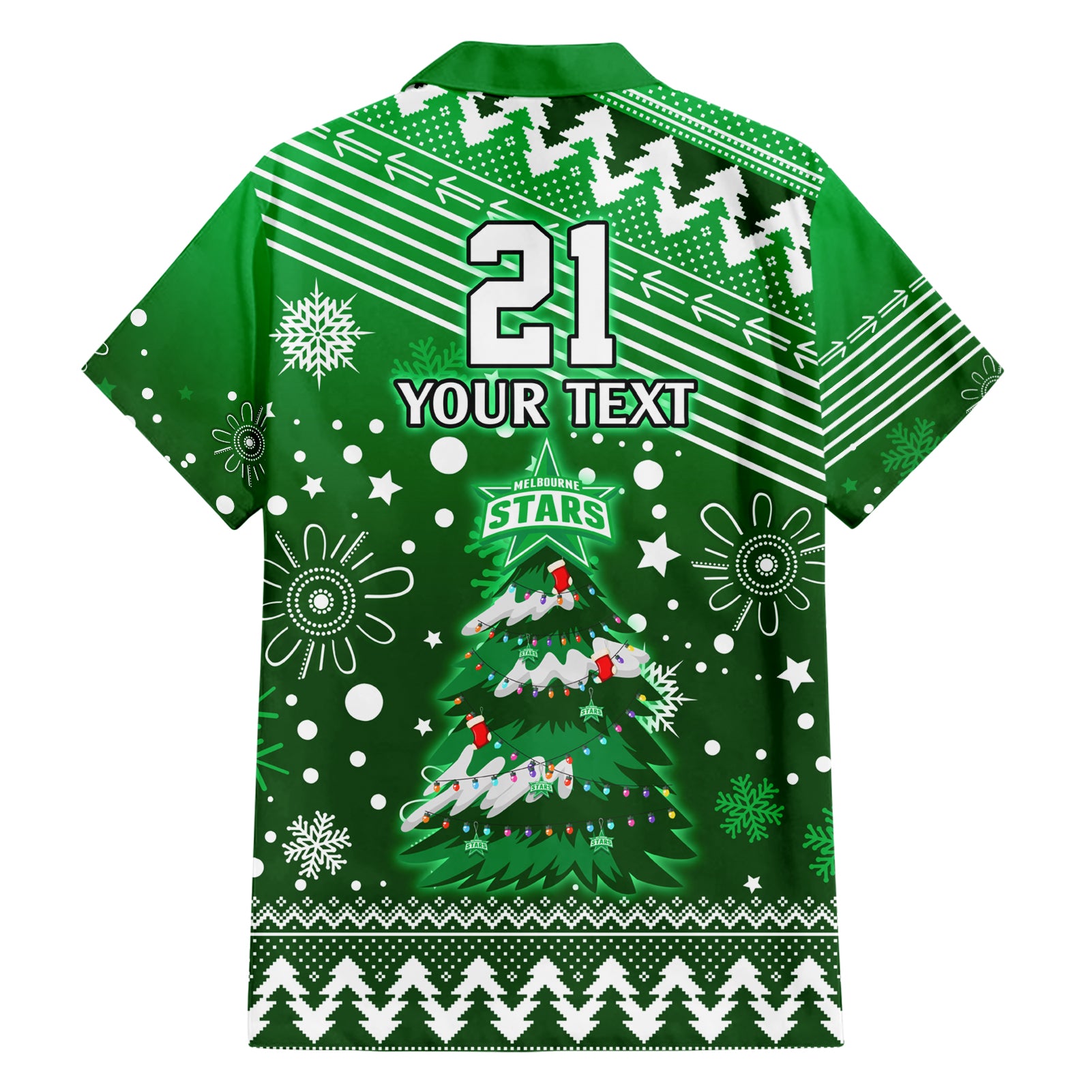 Custom Stars BBL Hawaiian Shirt Christmas Vibe 2023 - Vibe Hoodie Shop