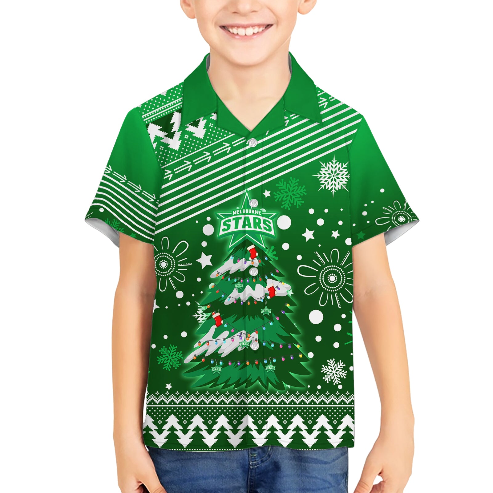 Custom Stars BBL Hawaiian Shirt Christmas Vibe 2023 - Vibe Hoodie Shop