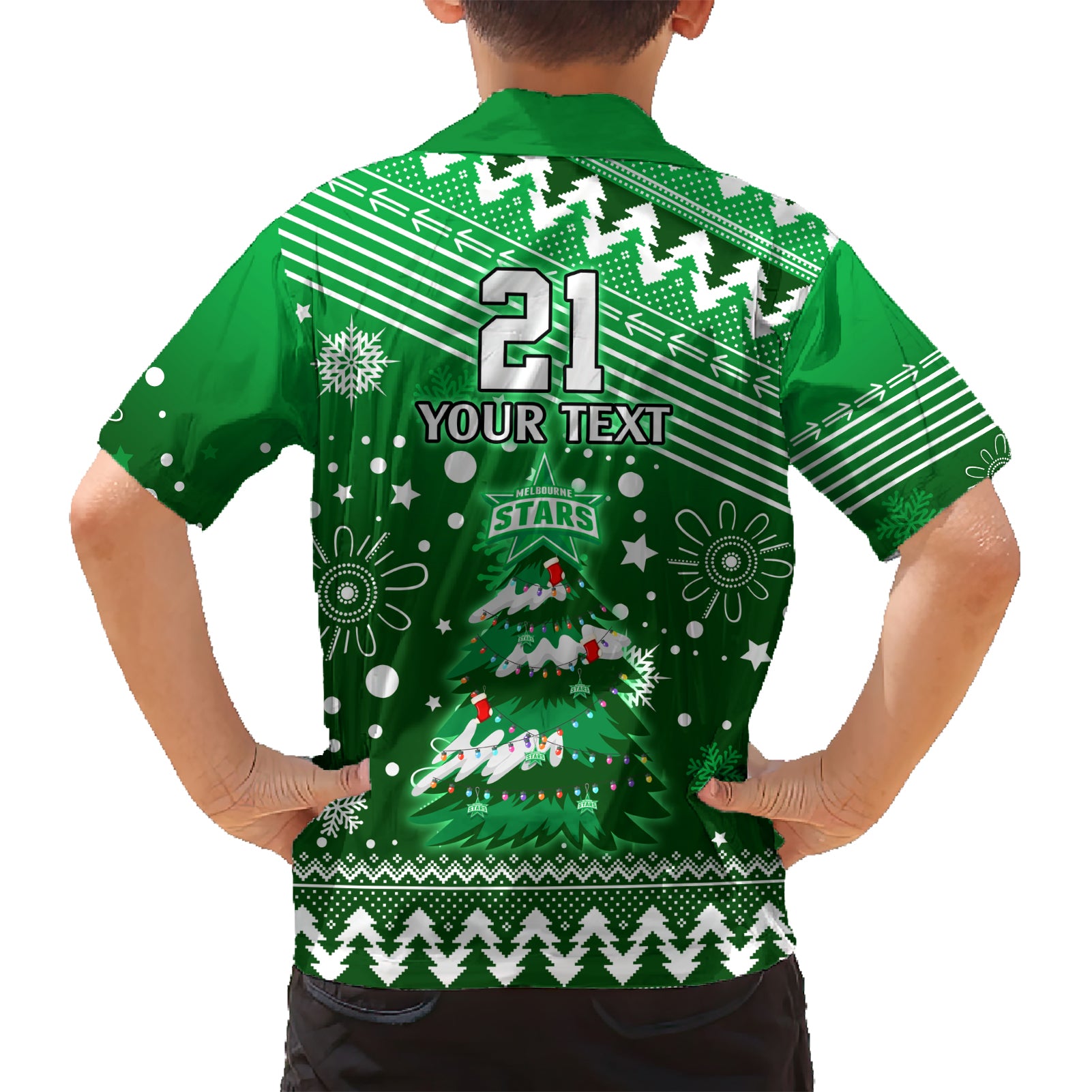 Custom Stars BBL Hawaiian Shirt Christmas Vibe 2023 - Vibe Hoodie Shop