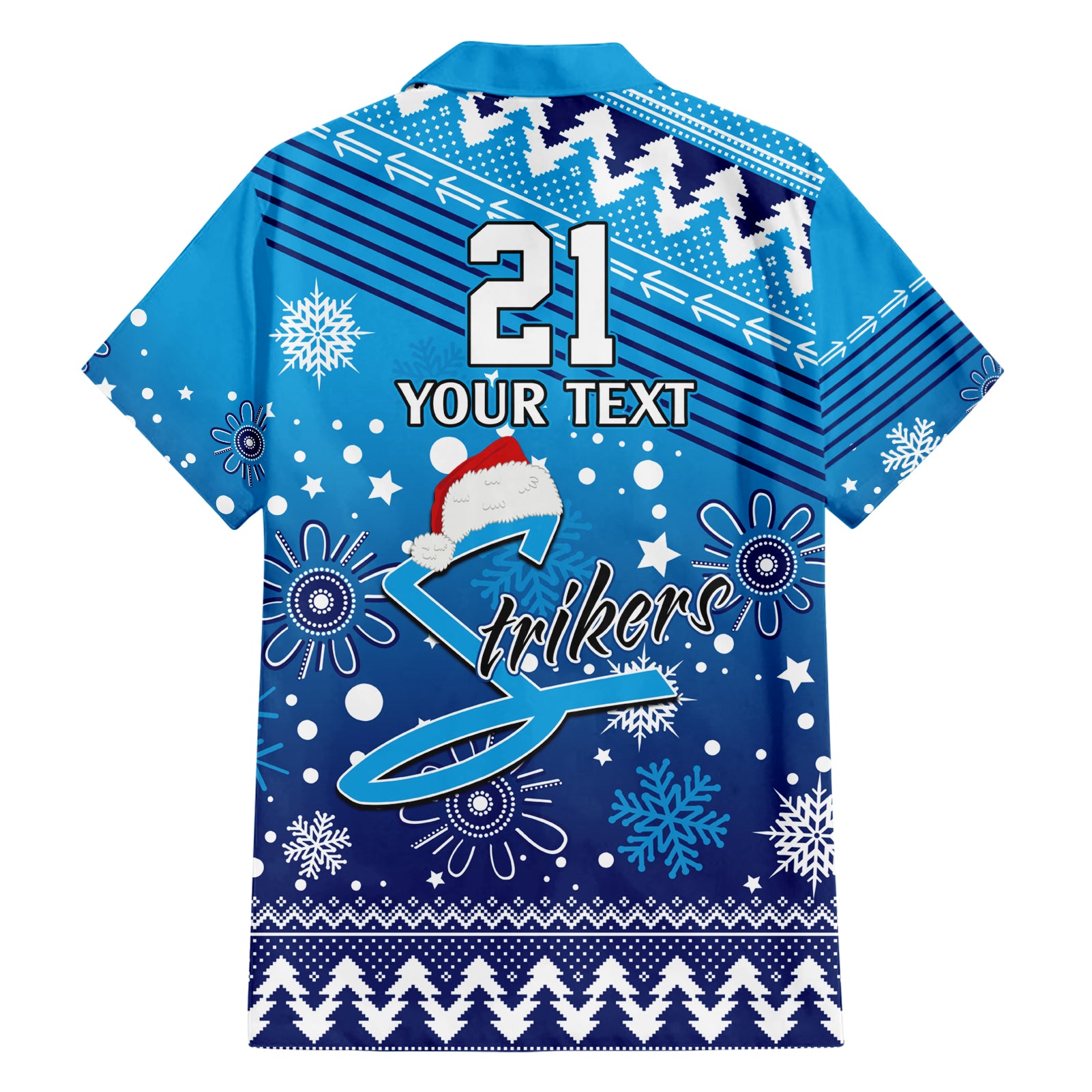 Custom Strikers BBL Hawaiian Shirt Christmas Vibe 2023 - Vibe Hoodie Shop