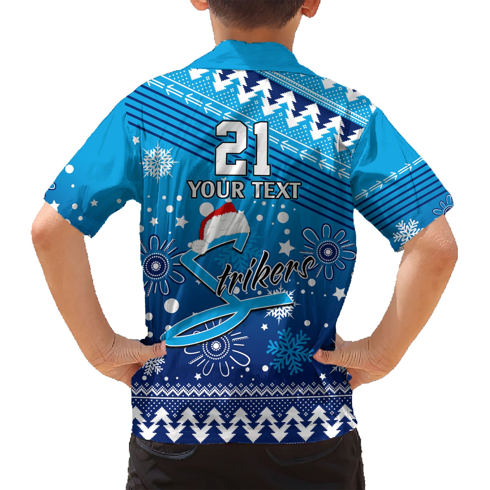 Custom Strikers BBL Hawaiian Shirt Christmas Vibe 2023 - Vibe Hoodie Shop
