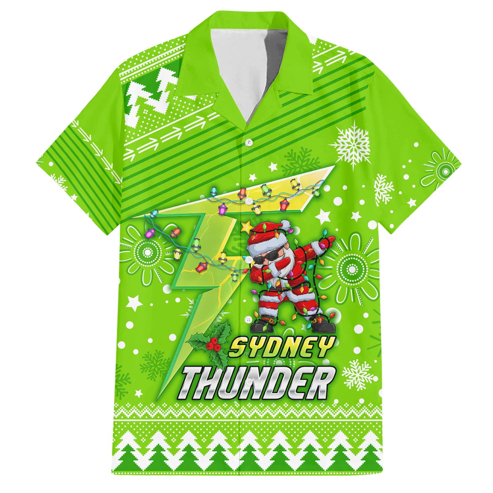 Custom Thunder BBL Hawaiian Shirt Christmas Vibe 2023 - Vibe Hoodie Shop