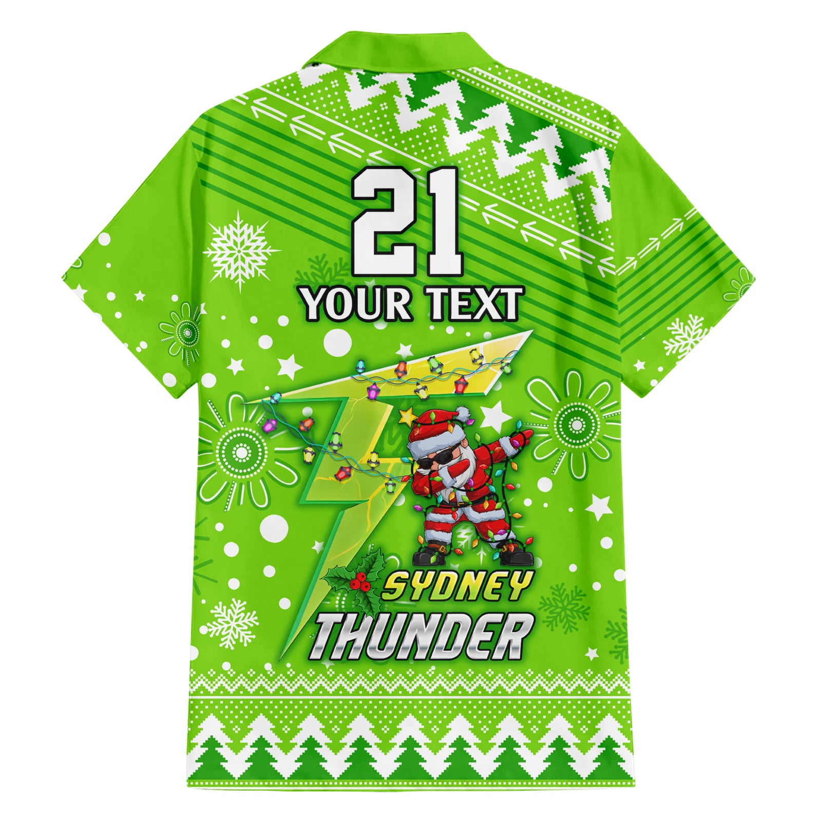 Custom Thunder BBL Hawaiian Shirt Christmas Vibe 2023 - Vibe Hoodie Shop