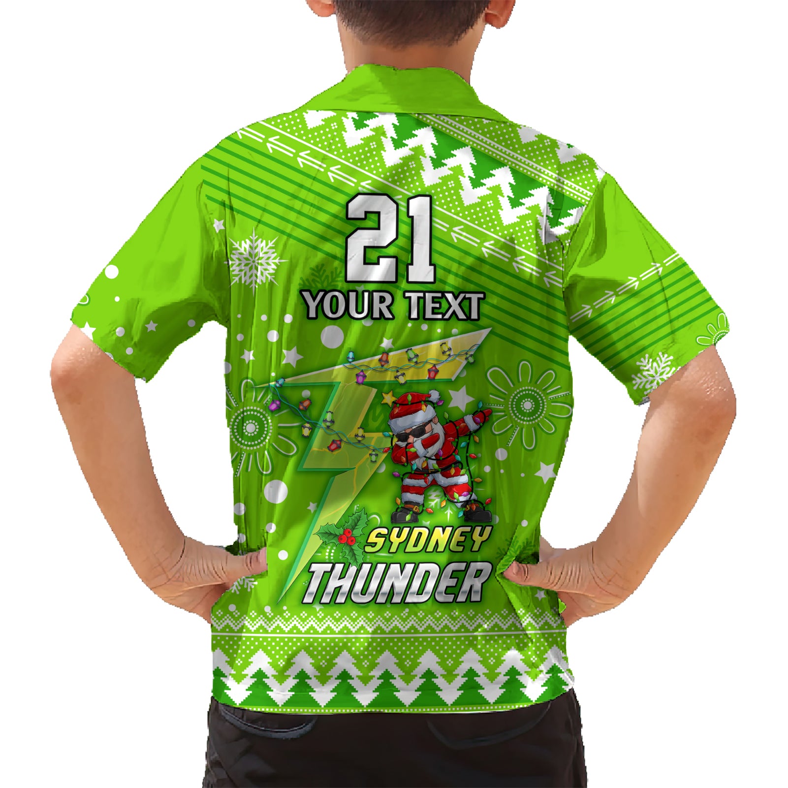 Custom Thunder BBL Hawaiian Shirt Christmas Vibe 2023 - Vibe Hoodie Shop
