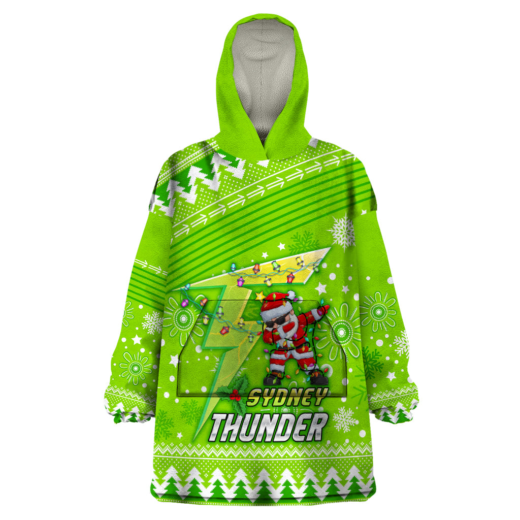 Custom Thunder BBL Wearable Blanket Hoodie Christmas Vibe 2023 - Vibe Hoodie Shop