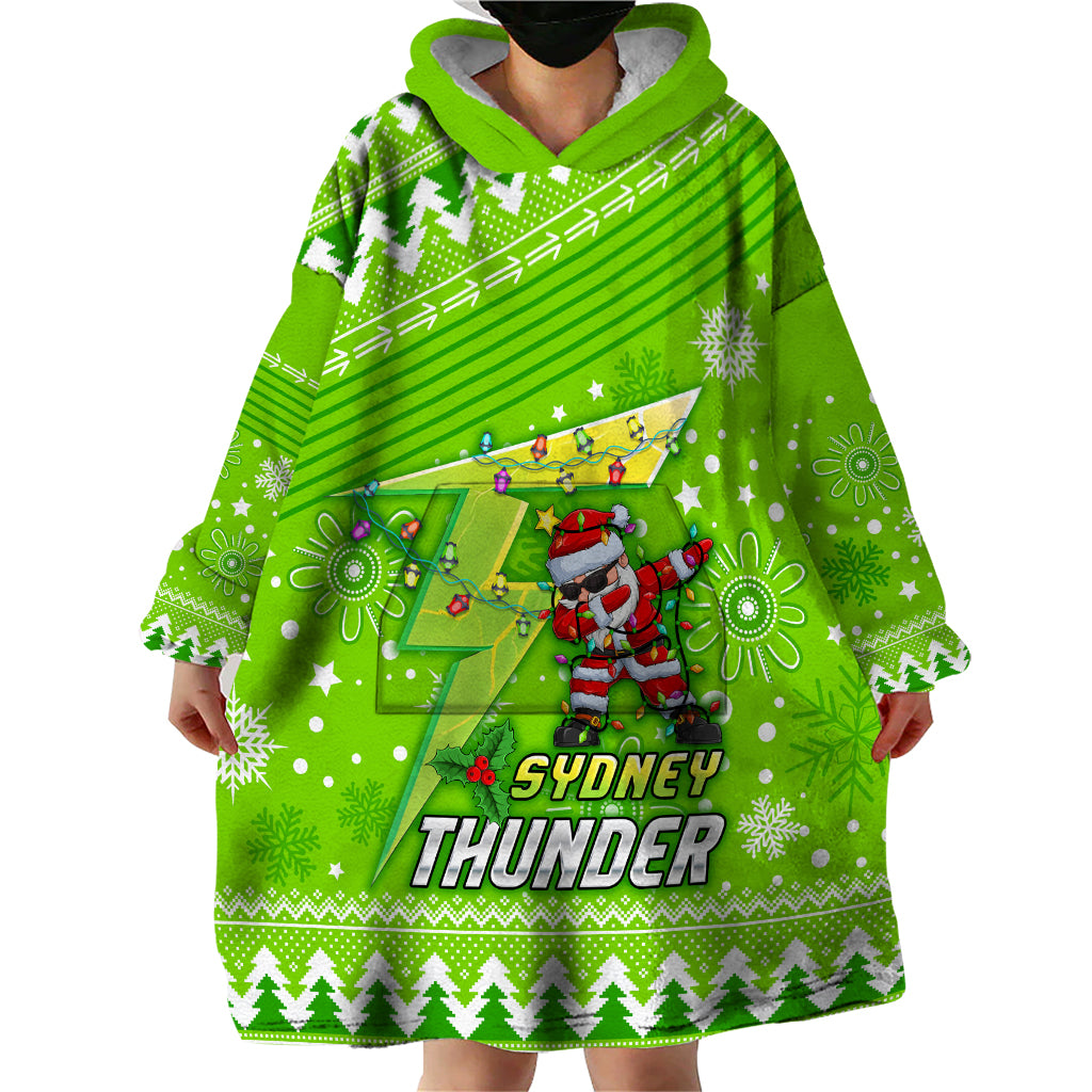 Custom Thunder BBL Wearable Blanket Hoodie Christmas Vibe 2023 - Vibe Hoodie Shop