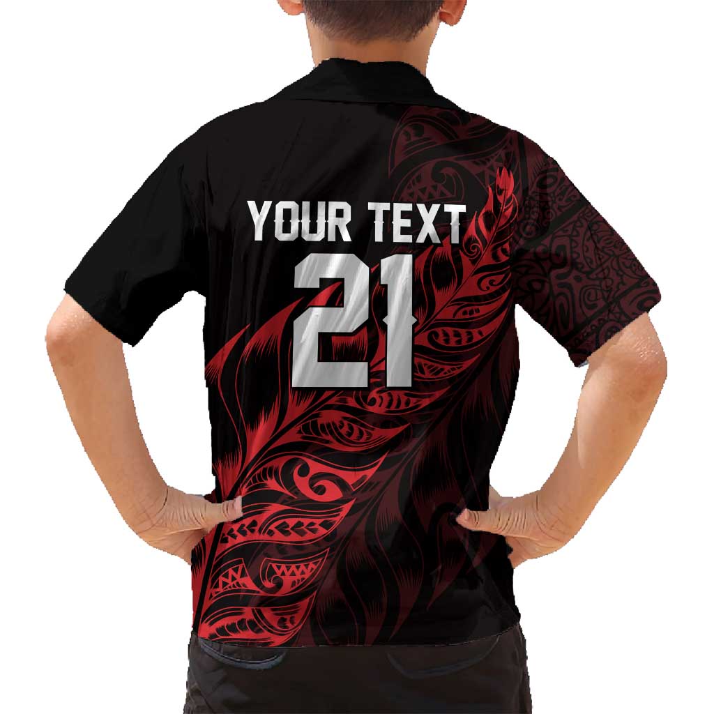 New Zealand Lawn Bowls Custom Family Matching Long Sleeve Bodycon Dress and Hawaiian Shirt Red Maori Warrior Tribal Silver Fern - Vibe Hoodie