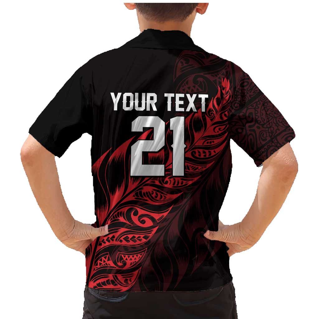 New Zealand Lawn Bowls Custom Family Matching Mermaid Dress and Hawaiian Shirt Red Maori Warrior Tribal Silver Fern - Vibe Hoodie