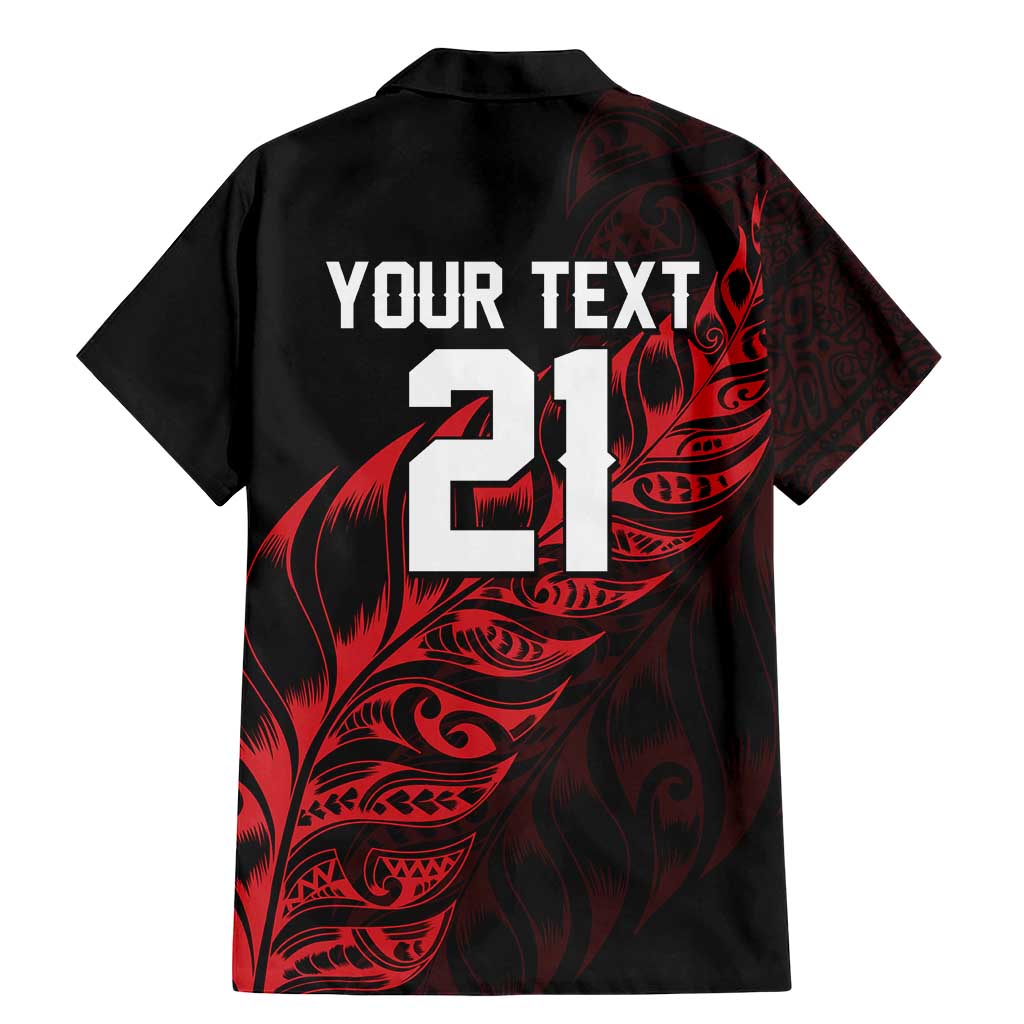 New Zealand Lawn Bowls Custom Family Matching Mermaid Dress and Hawaiian Shirt Red Maori Warrior Tribal Silver Fern - Vibe Hoodie