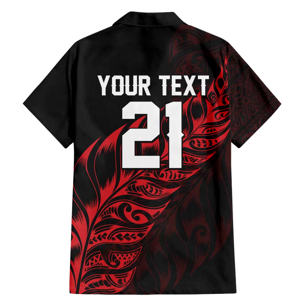 New Zealand Lawn Bowls Custom Family Matching Tank Maxi Dress and Hawaiian Shirt Red Maori Warrior Tribal Silver Fern - Vibe Hoodie